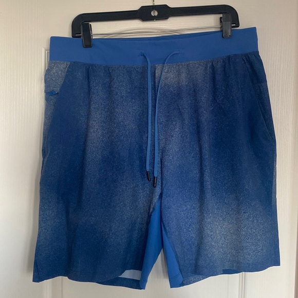 Lululemon T.H.E. Short *9" Ocean Spray Ice Grey Admiral Blue - Picture 4 of 7
